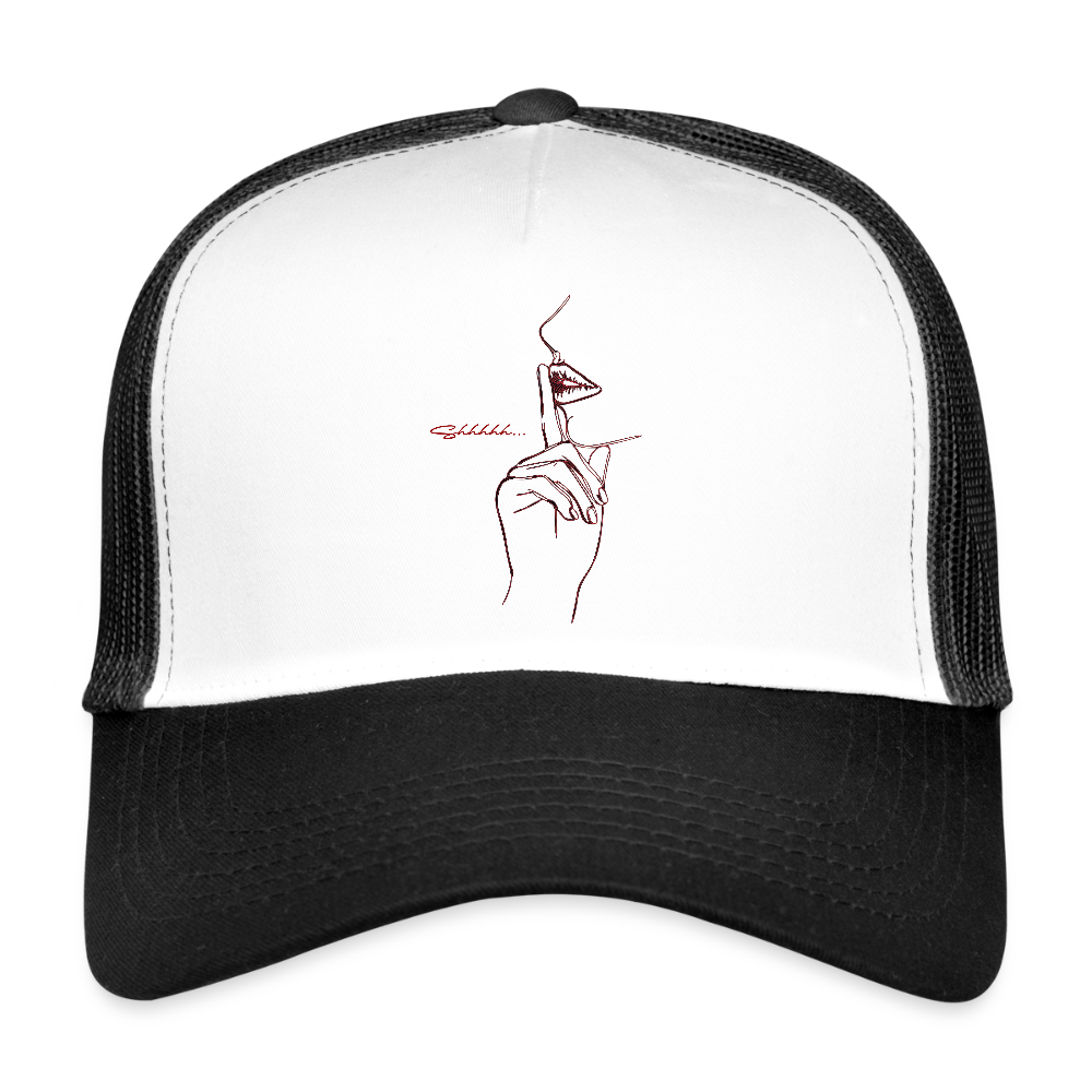 Trucker Cap - Weiß/Schwarz